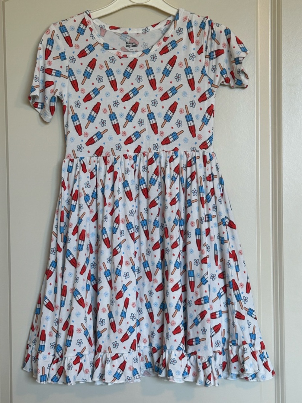 Sz7 Dream Big Little Co. Rocket Popsicle Print Dress